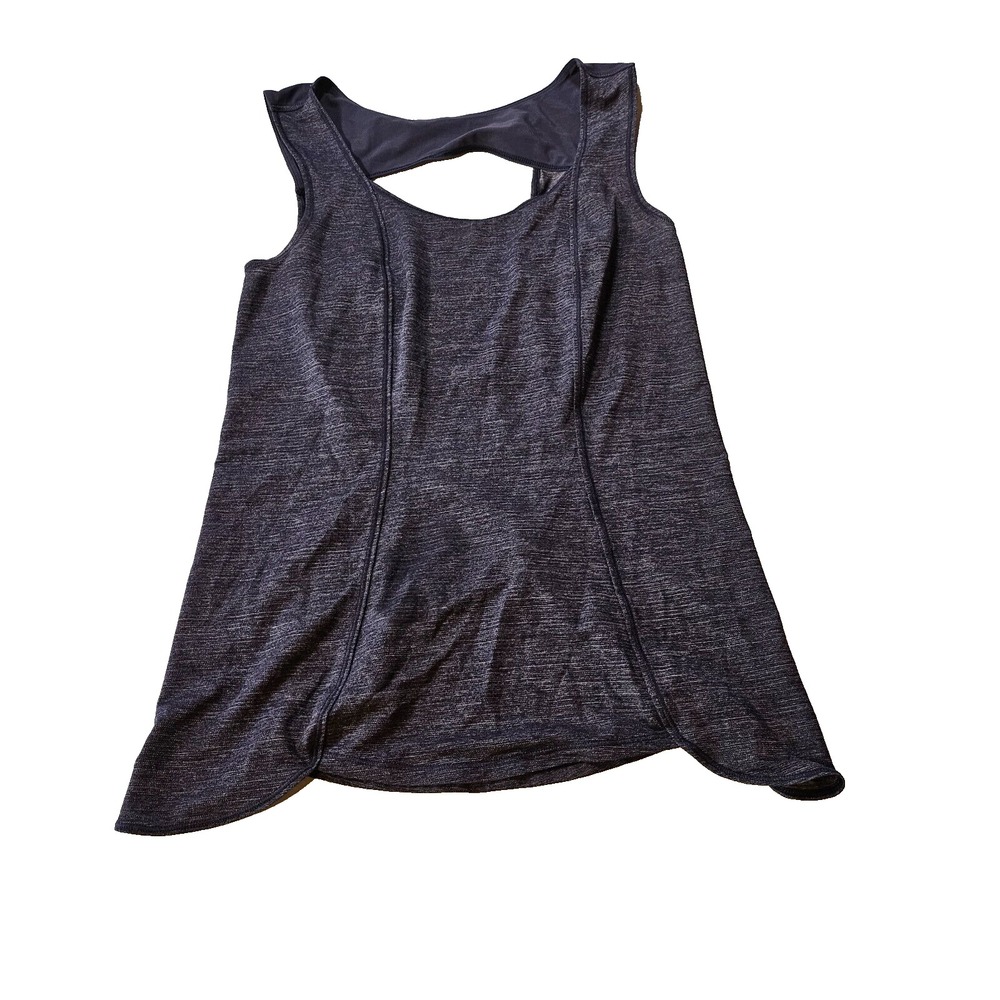 Lululemon Womens SZ S Run Righteous Heather Cadet Blue Tank Top Athletic,Casual